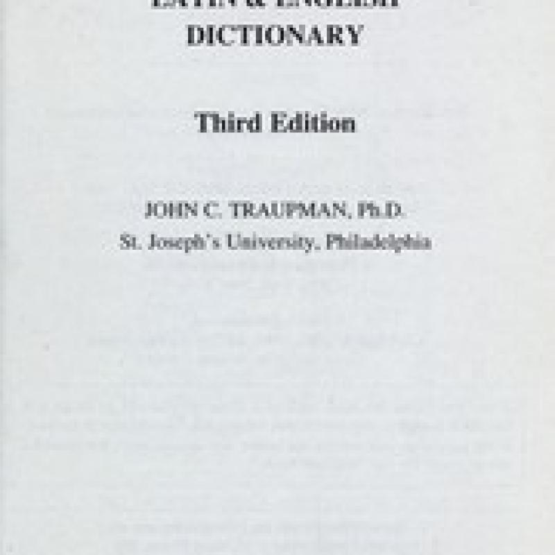 Latin and English Dictionary